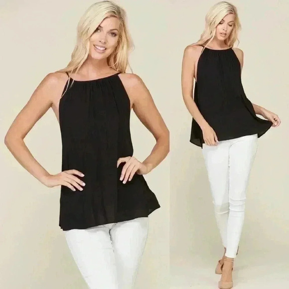 “Kaci” ↑Neck, ↓Back Tank Top - Picture 3 of 5